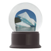 アラスカのメンデンホール湖の氷山 スノーグローブ (裏面)