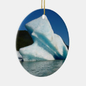 アラスカのメンデンホール湖の氷山 セラミックオーナメント (右)