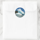 アラスカのメンデンホール湖の氷山 ラウンドシール (バッグ)