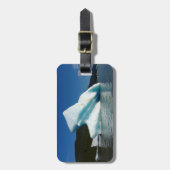 アラスカのメンデンホール湖の氷山 ラゲッジタグ (正面縦)