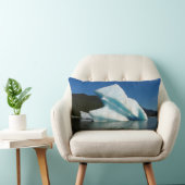 アラスカのメンデンホール湖の氷山 ランバークッション (椅子)