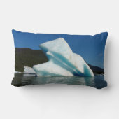 アラスカのメンデンホール湖の氷山 ランバークッション (裏面)
