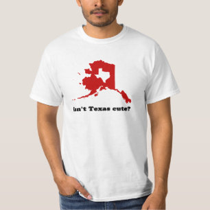 アラスカのワイシャツと比較されるテキサス州のかわいいありません Tシャツ