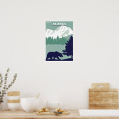 アラスカのヴィンテージのポスター ポスター (キッチン)