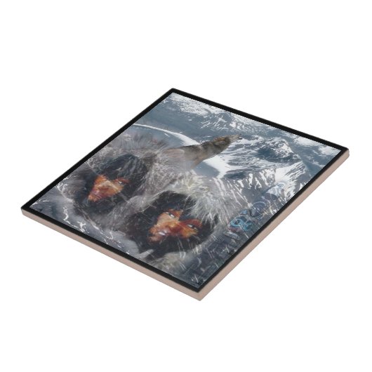 アラスカの先住民スピリット タイル (側面)