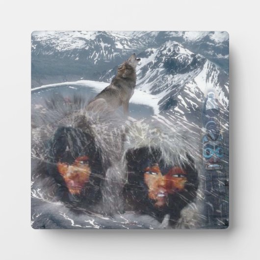 アラスカの先住民スピリット フォトプラーク (正面)