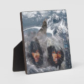 アラスカの先住民スピリット フォトプラーク (正面)