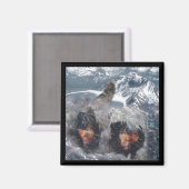 アラスカの先住民スピリット マグネット (正面/裏面)