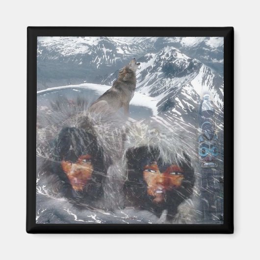 アラスカの先住民スピリット マグネット (正面)