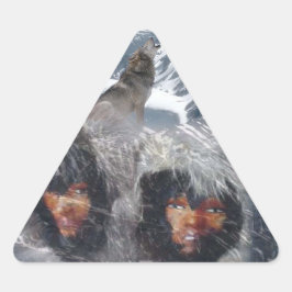 アラスカの先住民スピリット 三角形シール