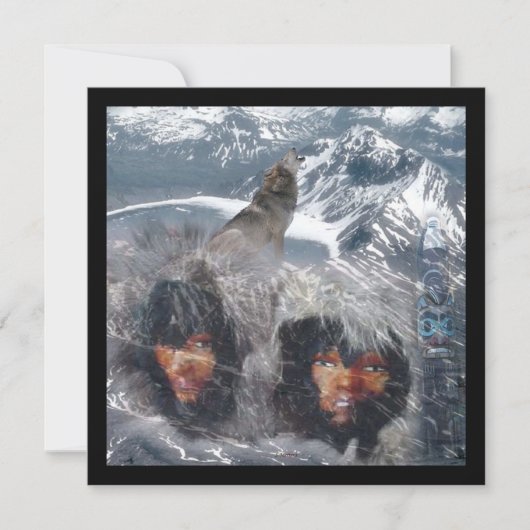 アラスカの先住民スピリット 招待状 (正面)