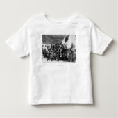アラスカの写真のエスキモーの学童 トドラーTシャツ (正面)