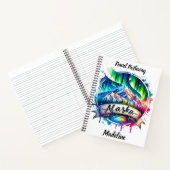 アラスカの北鮮やかの光を発見! ノートブック (内部)