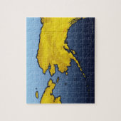 アラスカの地図 ジグソーパズル (縦)