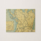 アラスカの地図 ジグソーパズル (横)