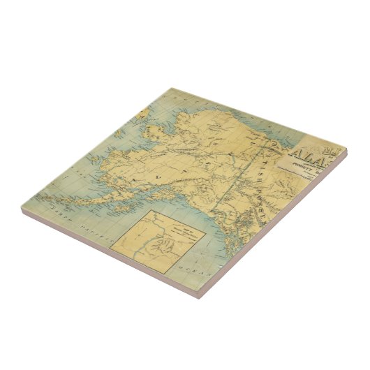 アラスカの地図 タイル (側面)