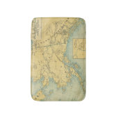 アラスカの地図 バスマット (正面縦)