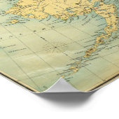 アラスカの地図 ポスター (角)