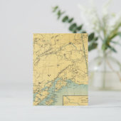 アラスカの地図 ポストカード (スタンド正面)