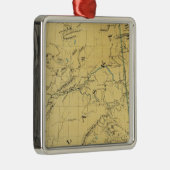 アラスカの地図 メタルオーナメント (右)