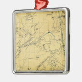 アラスカの地図 メタルオーナメント (左)