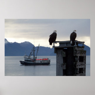 「アラスカの夕日」ポスター ポスター