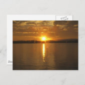 アラスカの夕日 ポストカード (正面/裏面)