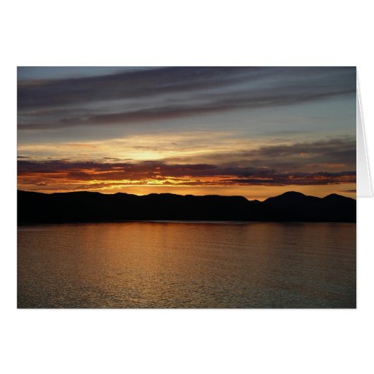 アラスカの夕日 II 美しいアラスカの写真 (正面横)