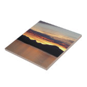 アラスカの夕日I美しいアラスカ写真 タイル (側面)