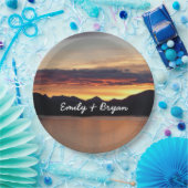 アラスカの夕日I美しいアラスカ写真 ペーパープレート (パーティー)