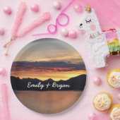 アラスカの夕日I美しいアラスカ写真 ペーパープレート (パーティー)