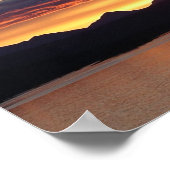 アラスカの夕日I美しいアラスカ写真 ポスター (角)