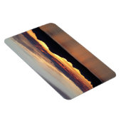 アラスカの夕日I美しいアラスカ写真 マグネット (右側)