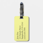 アラスカの夕日I美しいアラスカ写真 ラゲッジタグ (裏面縦)