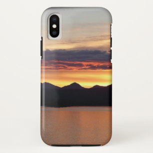 アラスカの夕日I美しいアラスカ写真 iPhone XSケース