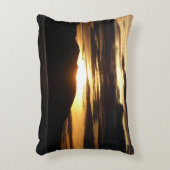 アラスカの夕日III美しいアラスカ写真 アクセントクッション (正面(垂直))
