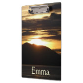 アラスカの夕日III美しいアラスカ写真 クリップボード (左)