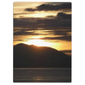 アラスカの夕日III美しいアラスカ写真 クリップボード (裏面)