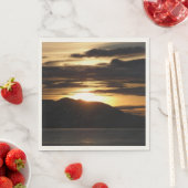 アラスカの夕日III美しいアラスカ写真 スタンダードランチョンナプキン (インサイチュ)