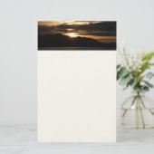 アラスカの夕日III美しいアラスカ写真 便箋 (スタンド正面)