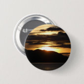 アラスカの夕日III美しいアラスカ写真 缶バッジ (正面&裏面)