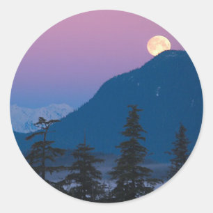 アラスカの夜景 ラウンドシール
