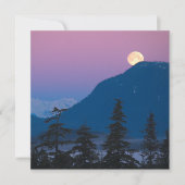 アラスカの夜景 招待状 (正面)