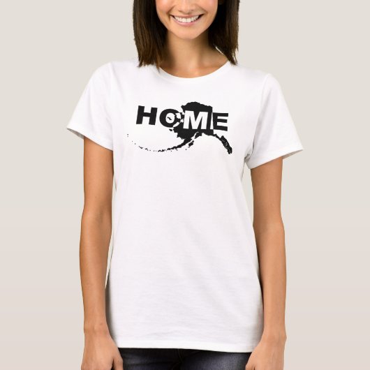 アラスカの家から離れた面白いTシャツ Tシャツ (正面)
