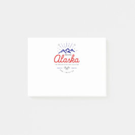 アラスカの山々が呼んでいる、私は行かねばならない 明るい色 ポストイット