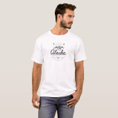 アラスカの山々が呼んでいる 行かなければ モノライト Tシャツ (正面フル)