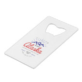 アラスカの山々は私がライトカラーに行かなければならないと呼んでいる クレジットカード栓抜き (裏面アングル)