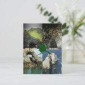 アラスカの岩石形成と洞窟のコラージュ ポストカード (スタンド正面)