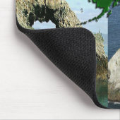 アラスカの岩石形成と洞窟のコラージュ マウスパッド (コーナー)