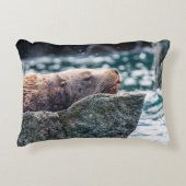アラスカの復活の湾のアシカ アクセントクッション (正面)